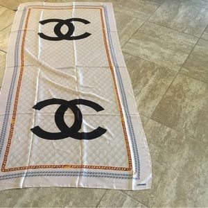 Chanel Silk Scarf authenticated